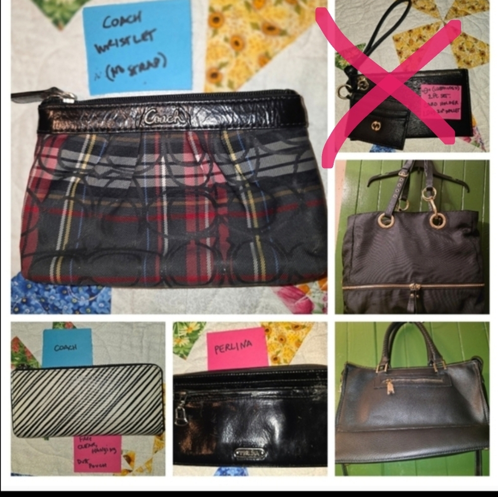 BAGS + WALLETS: FREE CHOICE W COACH PURSE PURCHASE, OR $17 EACH ITEM